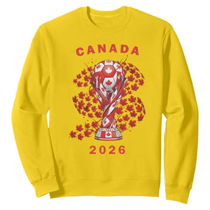 Proud Canada National Soccer Fan 2026 Patriotic Gift Sweatshirt TS12 Daisy Print Your Wear
