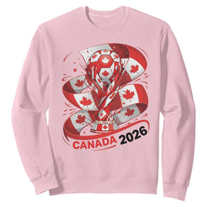 Canada Soccer Fan Sweatshirt International Football Lover Gift TS12 Light Pink Print Your Wear