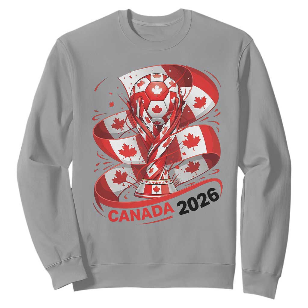 Canada Soccer Fan Sweatshirt International Football Lover Gift TS12 Sport Gray Print Your Wear