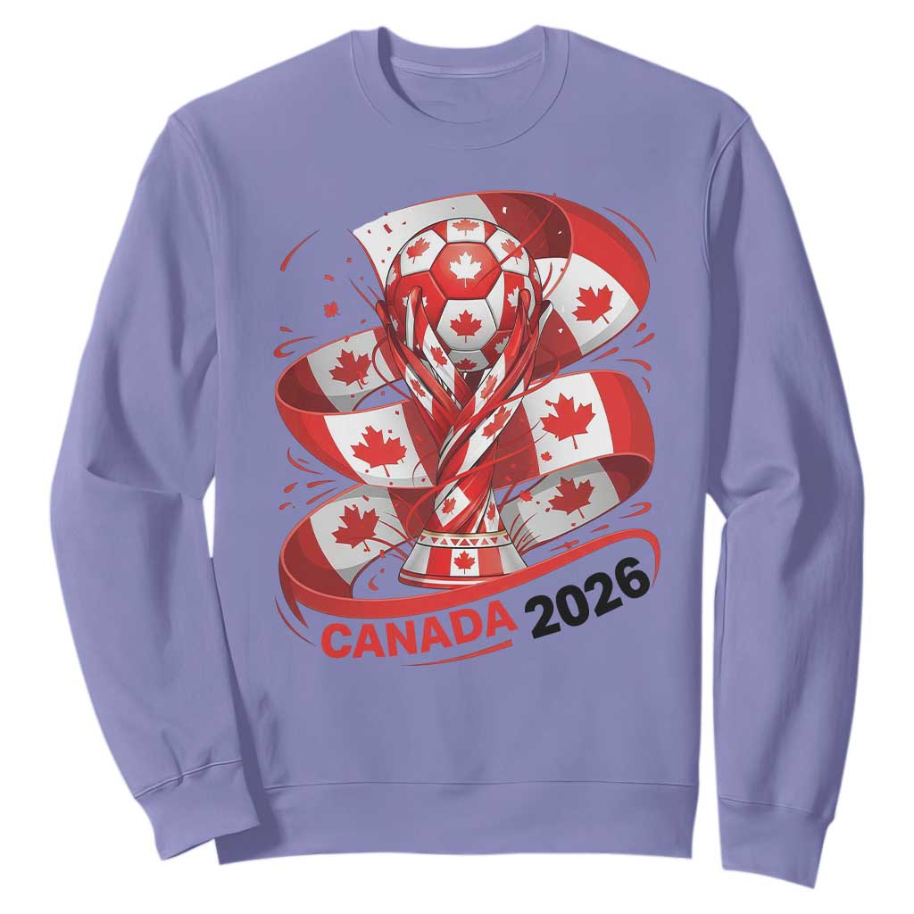 Canada Soccer Fan Sweatshirt International Football Lover Gift TS12 Violet Print Your Wear