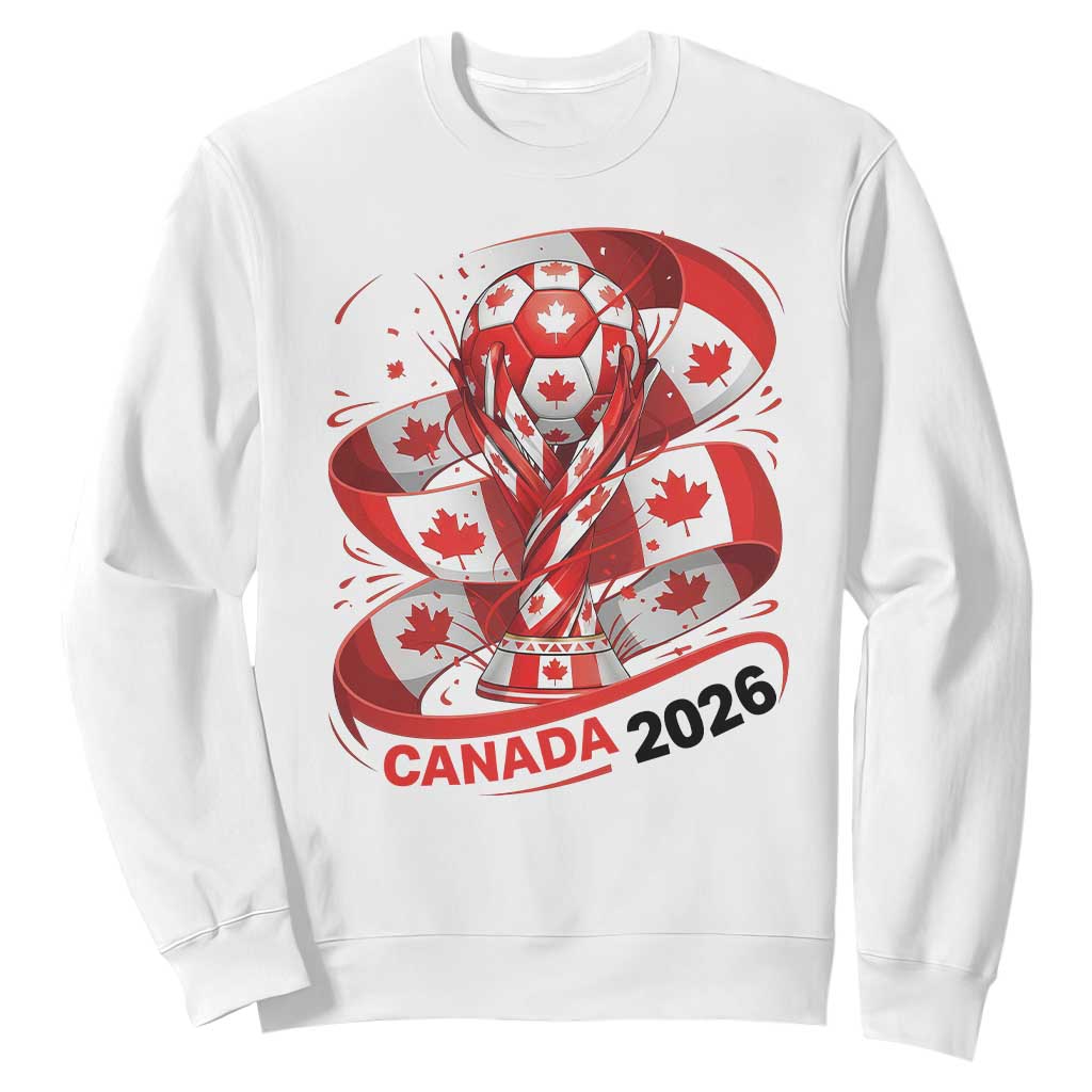 Canada Soccer Fan Sweatshirt International Football Lover Gift TS12 White Print Your Wear