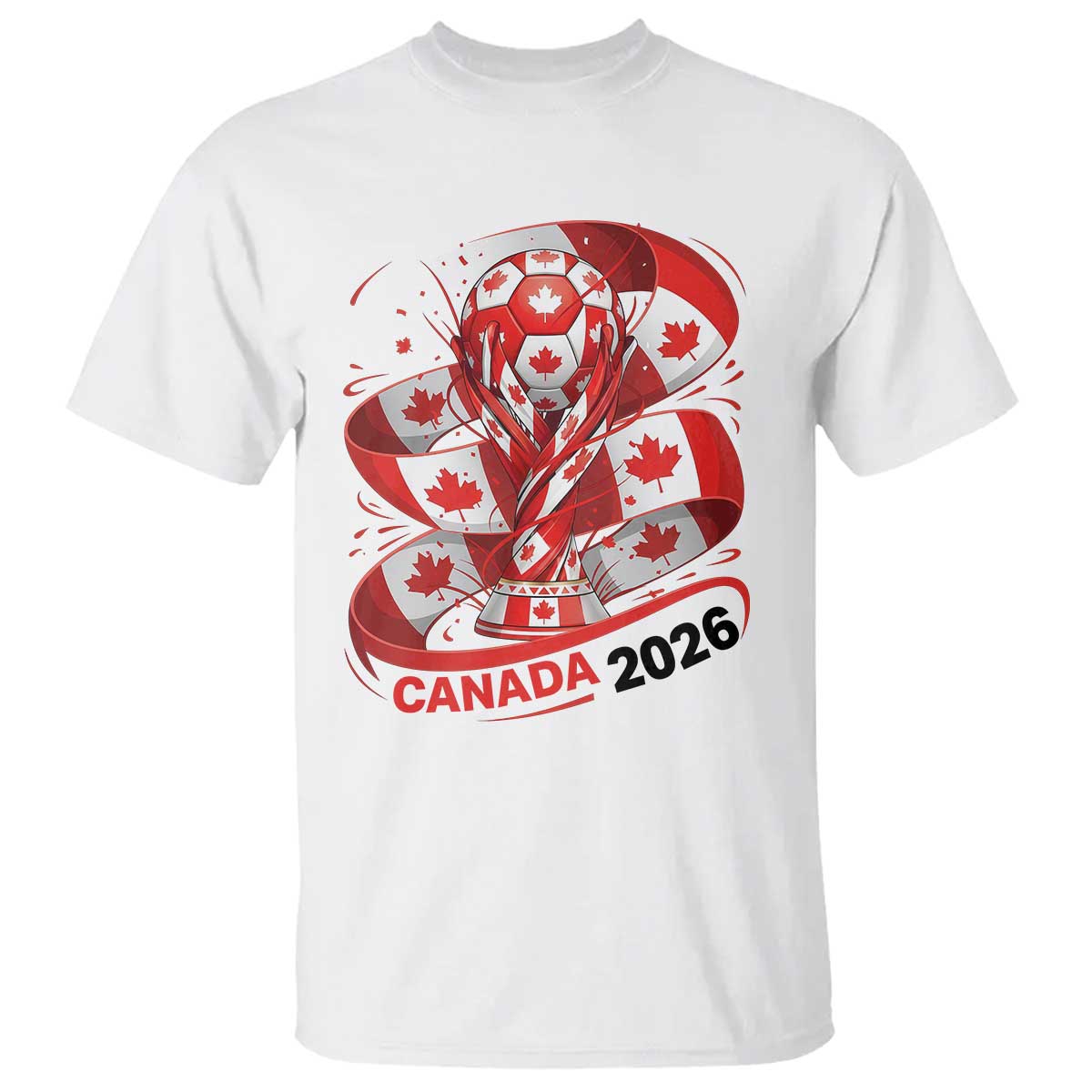 Canada Soccer Fan T Shirt International Football Lover Gift TS12 White Print Your Wear