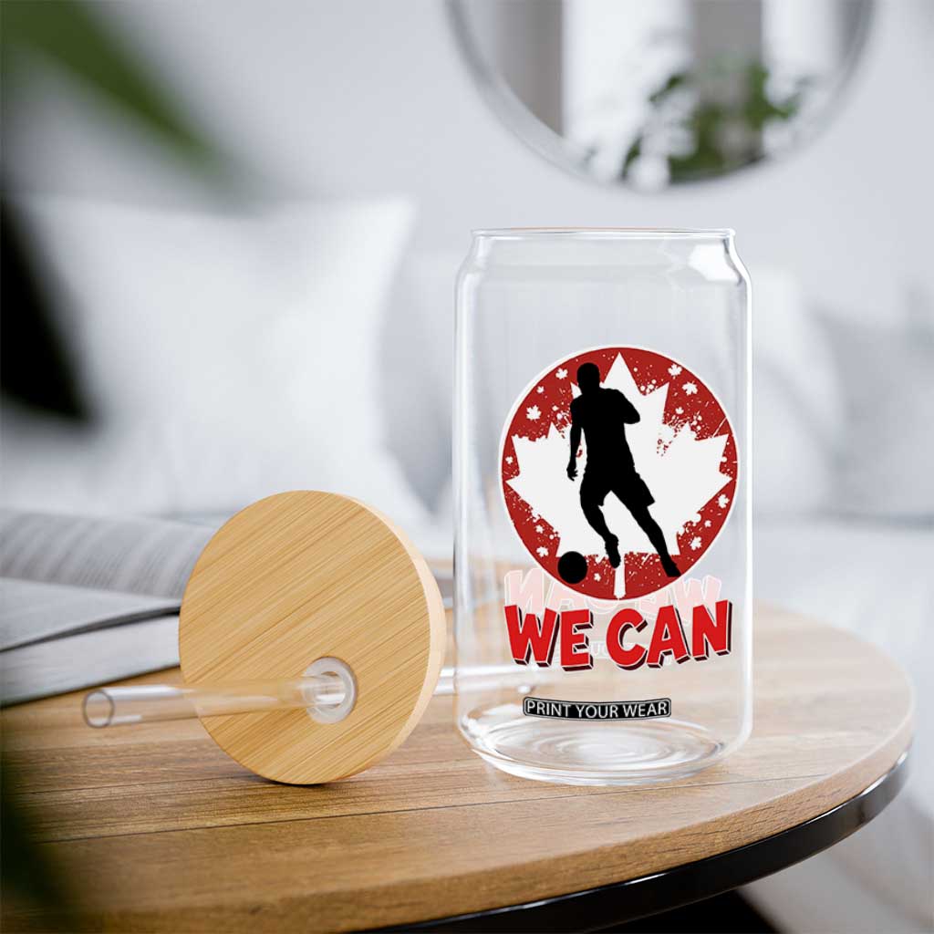 We Can Canada Soccer Glass Can Canadian Football Fan Pride TS12 Print Your Wear
