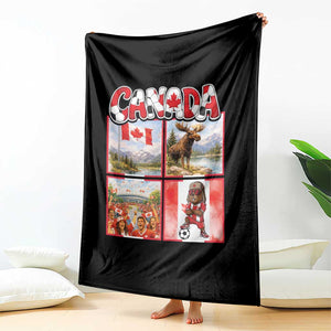Proud Canada National Soccer Fan 2026 Gift Throw Blanket TS12 Print Your Wear