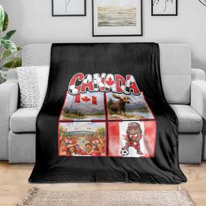 Proud Canada National Soccer Fan 2026 Gift Throw Blanket TS12 Print Your Wear
