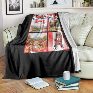 Proud Canada National Soccer Fan 2026 Gift Throw Blanket TS12 Print Your Wear