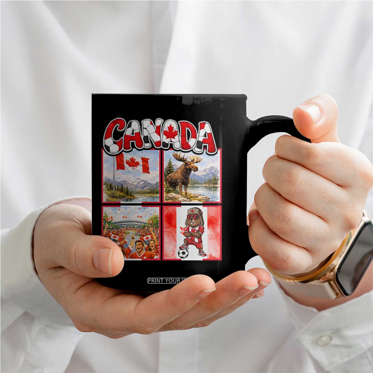 Proud Canada National Soccer Fan 2026 Gift Coffee Mug TS12 Print Your Wear