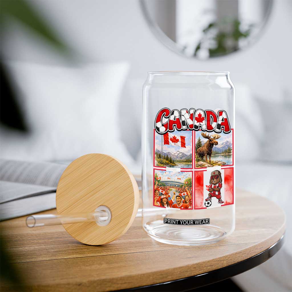 Proud Canada National Soccer Fan 2026 Gift Glass Can TS12 Print Your Wear