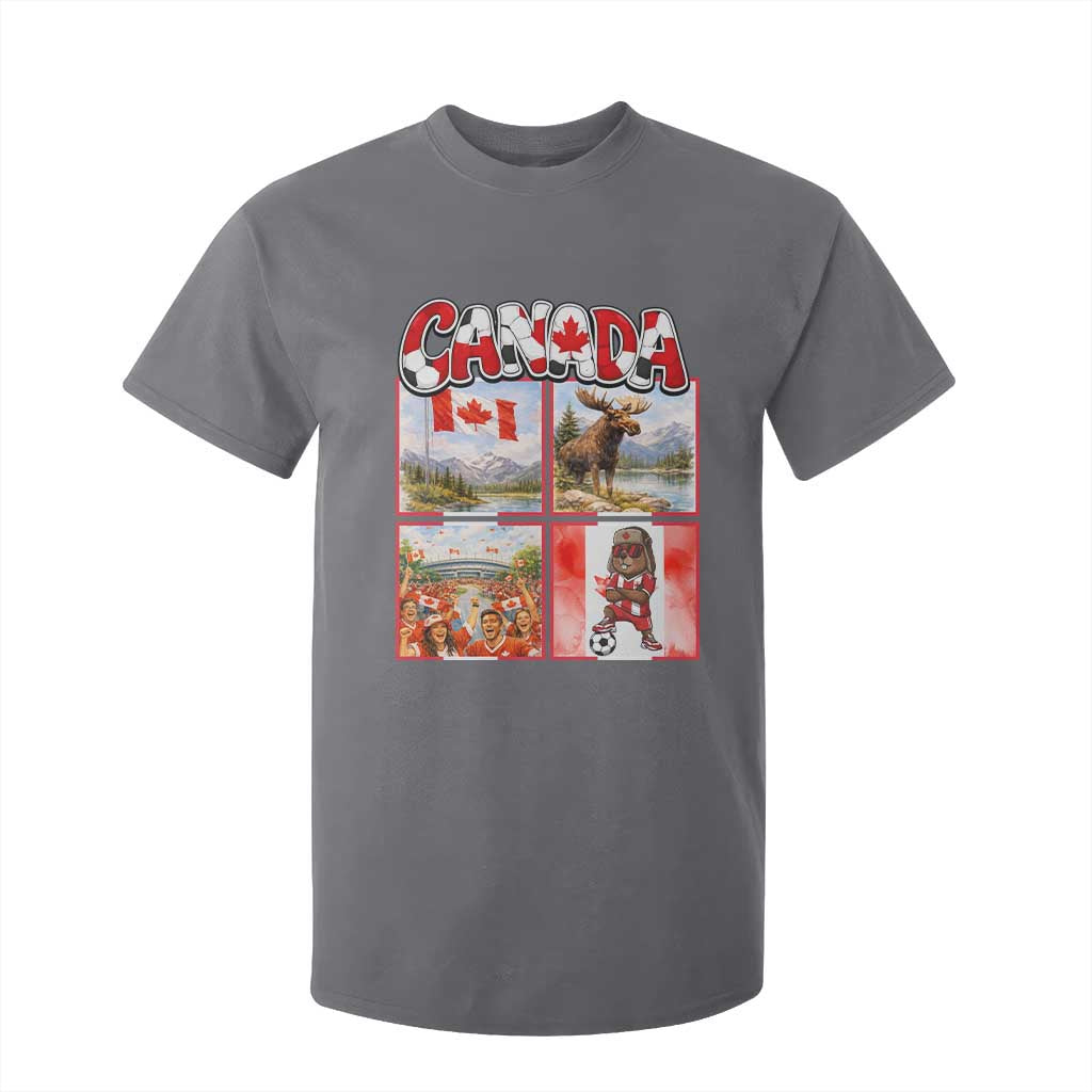 Proud Canada National Soccer Fan 2026 Gift T Shirt For Kid TS12 Charcoal Print Your Wear