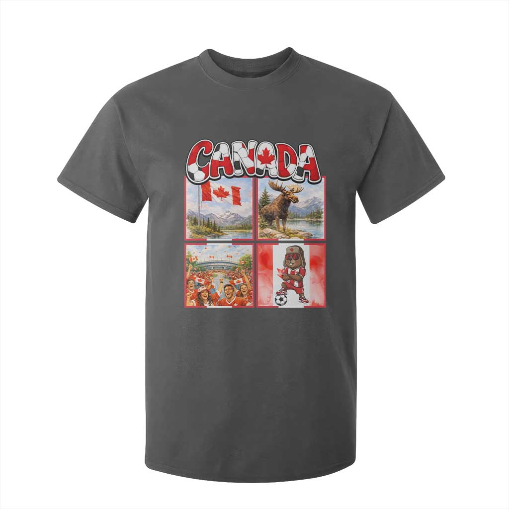 Proud Canada National Soccer Fan 2026 Gift T Shirt For Kid TS12 Dark Heather Print Your Wear