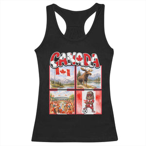 Proud Canada National Soccer Fan 2026 Gift Racerback Tank Top TS12 Black Print Your Wear