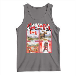 Proud Canada National Soccer Fan 2026 Gift Tank Top TS12 Deep Heather Print Your Wear