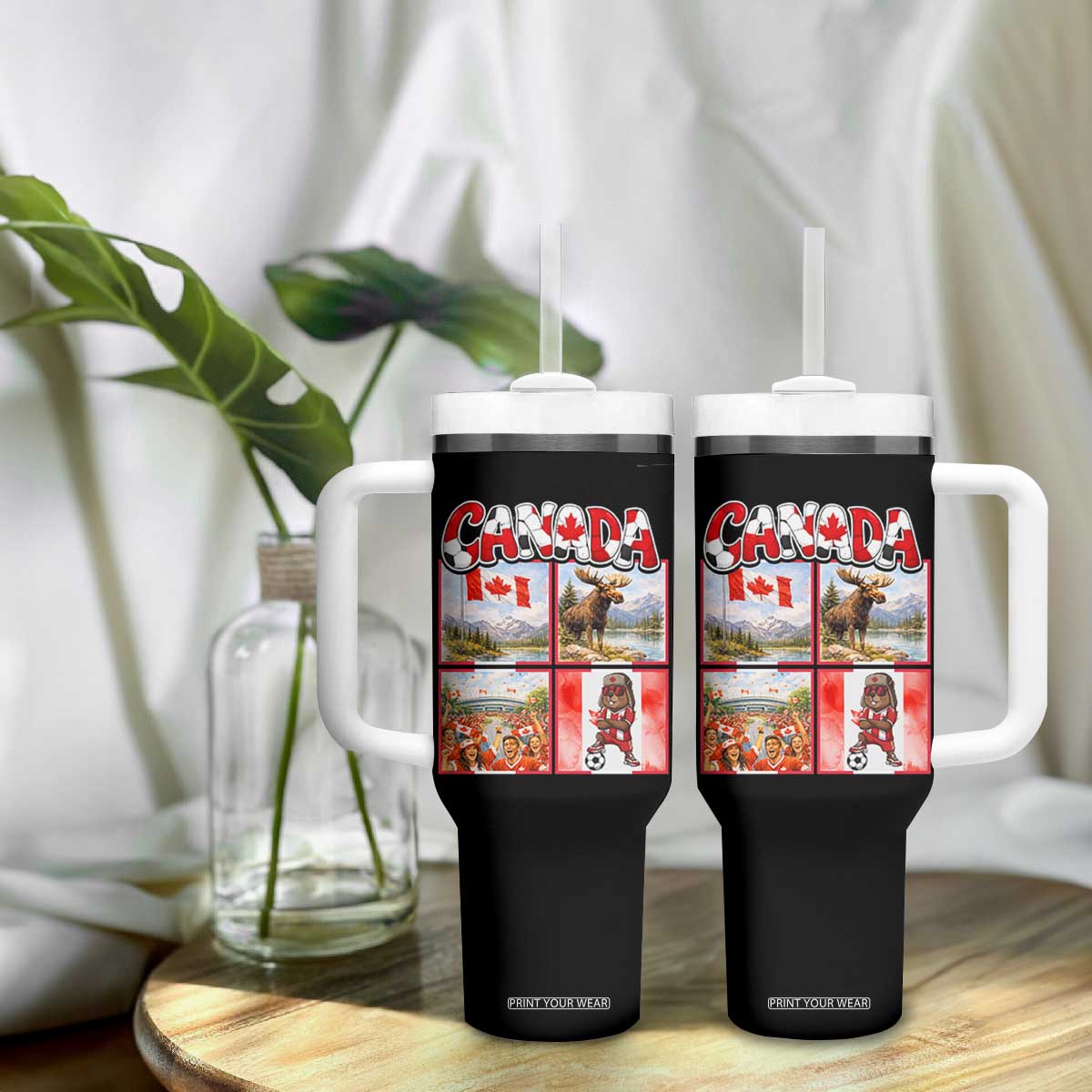 Proud Canada National Soccer Fan 2026 Gift Tumbler With Handle TS12 Print Your Wear