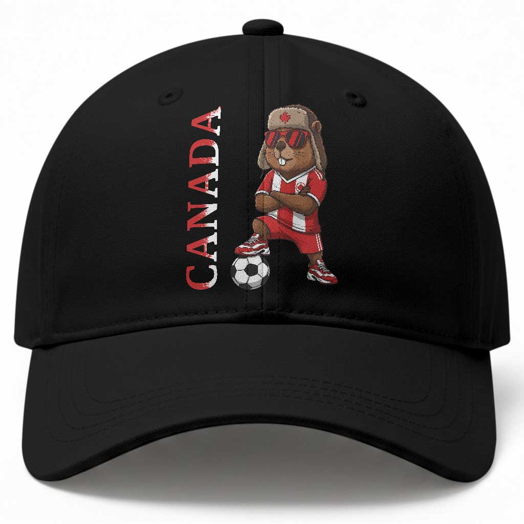 Proud Canada Soccer Beaver Baseball Cap Funny Football Fan Gift TS12 Print Your Wear