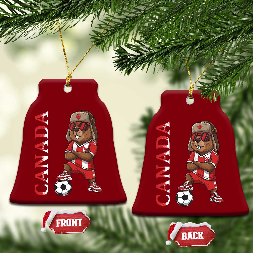 Proud Canada Soccer Beaver Ceramic Ornament Funny Football Fan Gift TS12 Print Your Wear