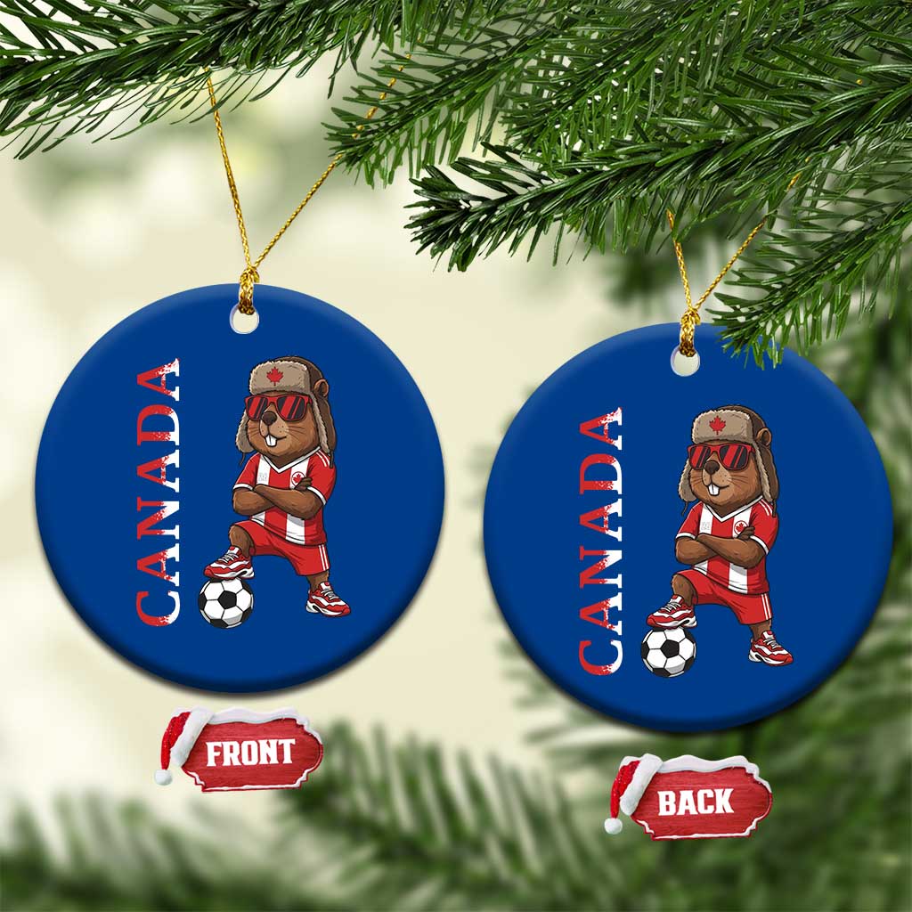 Proud Canada Soccer Beaver Ceramic Ornament Funny Football Fan Gift TS12 1pc Blue Print Your Wear