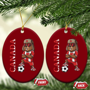 Proud Canada Soccer Beaver Ceramic Ornament Funny Football Fan Gift TS12 Print Your Wear