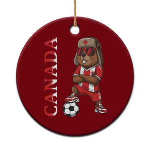 Proud Canada Soccer Beaver Ceramic Ornament Funny Football Fan Gift TS12 1pc Red Print Your Wear