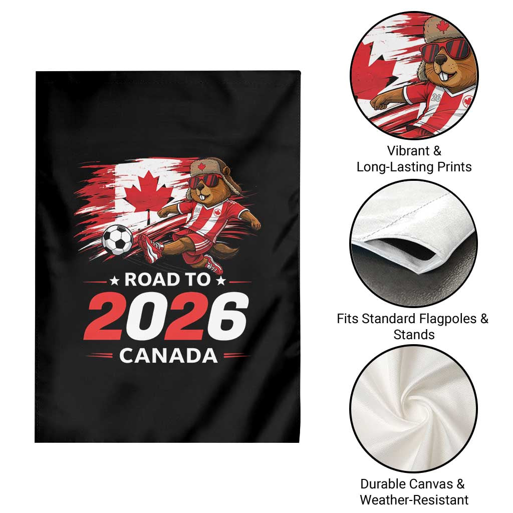 Proud Canada Soccer Beaver Garden Flag Road To 2026 TS12 Print Your Wear