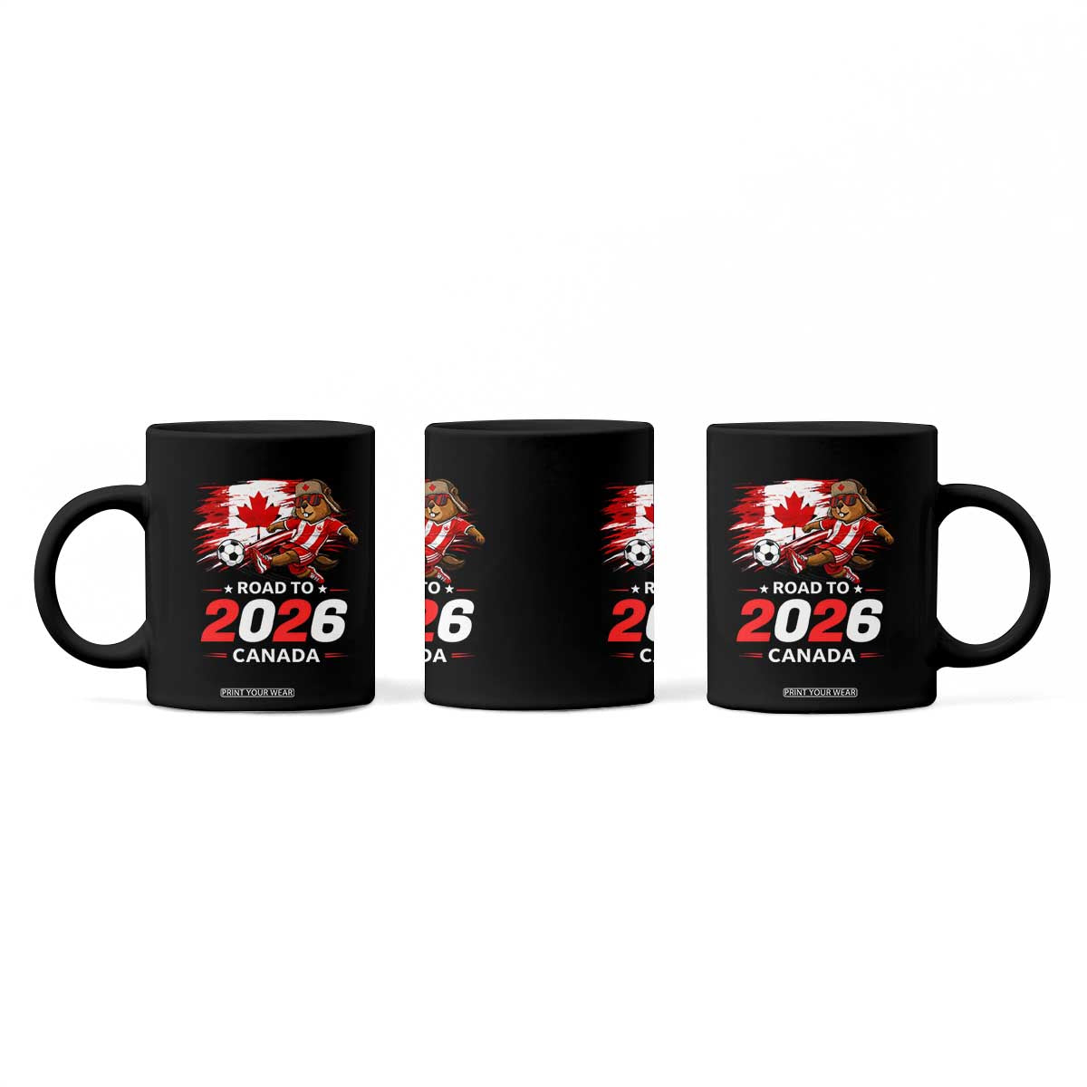 Proud Canada Soccer Beaver Coffee Mug Road To 2026 TS12 Print Your Wear