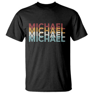 Michael Birthday Gift T Shirt Vintage Retro Michael Name Typography TS12 Black Print Your Wear