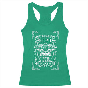 Michael The Man The Myth The Legend Racerback Tank Top Vintage Gift For Michael Name TS12 Irish Green Print Your Wear