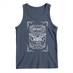 Michael The Man The Myth The Legend Tank Top Vintage Gift For Michael Name TS12 Navy Print Your Wear