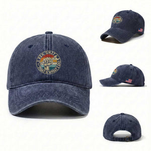 Auto Mechanic Dad Gift Washed Cotton Baseball Cap Vintage I Fix Shit Thats What I Do TS12 Washed Cap Universal Fit Navy Print Your Wear