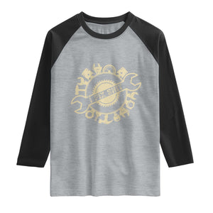 Funny Handyman Father's Day Gift Raglan Shirt I Fix Shit TS12 Heather Gray Black Print Your Wear