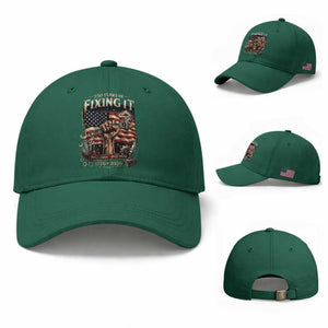250 Years Of Fixing It Mechanic Pride Baseball Cap USA 250 Anniversary Gift TS12 Baseball Cap Universal Fit Irish Green Print Your Wear