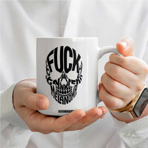 Fuck Melanoma Skull Typography Coffee Mug Skin Cancer Warrior TS12 Print Your Wear
