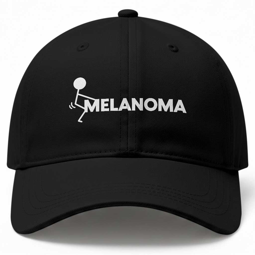 Fuck Melanoma Awareness Baseball Cap Funny Stick Figure Warrior TS12 Print Your Wear