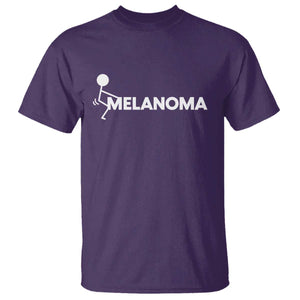 Fuck Melanoma Awareness T Shirt Funny Stick Figure Warrior TS12 Purple Print Your Wear