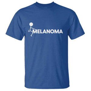 Fuck Melanoma Awareness T Shirt Funny Stick Figure Warrior TS12 Royal Blue Print Your Wear