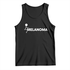 Fuck Melanoma Awareness Tank Top Funny Stick Figure Warrior TS12 Black Print Your Wear