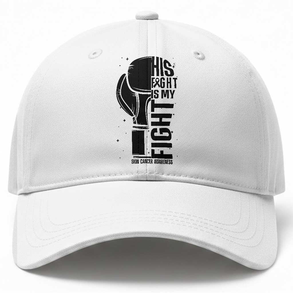 Skin Cancer Warrior Boxing Gift Baseball Cap His Fight My Fight TS12 Print Your Wear