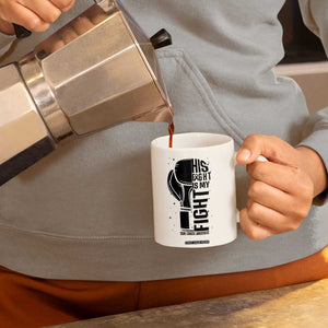 Skin Cancer Warrior Boxing Gift Coffee Mug His Fight My Fight TS12 Print Your Wear