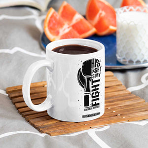 Skin Cancer Warrior Boxing Gift Coffee Mug His Fight My Fight TS12 Print Your Wear