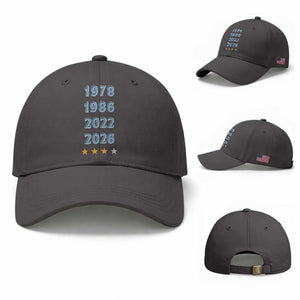 Argentina Flag Pride Soccer Baseball Cap 1978 1986 2022 Future Fourth Star TS12 Baseball Cap Universal Fit Dark Gray Print Your Wear