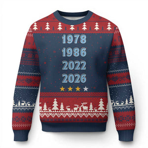 Argentina Flag Pride Soccer Ugly Christmas Sweater 1978 1986 2022 Future Fourth Star TS12 Navy Red Print Your Wear