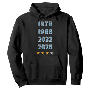Argentina Flag Pride Soccer Hoodie 1978 1986 2022 Future Fourth Star TS12 Black Print Your Wear