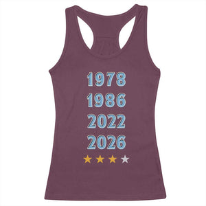 Argentina Flag Pride Soccer Racerback Tank Top 1978 1986 2022 Future Fourth Star TS12 Maroon Print Your Wear