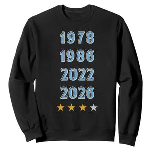 Argentina Flag Pride Soccer Sweatshirt 1978 1986 2022 Future Fourth Star TS12 Black Print Your Wear