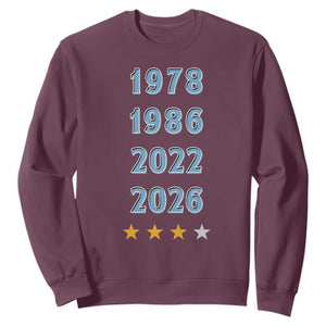 Argentina Flag Pride Soccer Sweatshirt 1978 1986 2022 Future Fourth Star TS12 Maroon Print Your Wear
