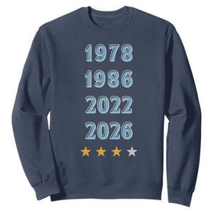 Argentina Flag Pride Soccer Sweatshirt 1978 1986 2022 Future Fourth Star TS12 Navy Print Your Wear