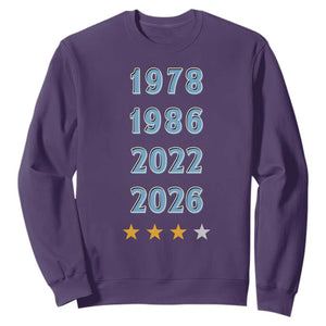 Argentina Flag Pride Soccer Sweatshirt 1978 1986 2022 Future Fourth Star TS12 Purple Print Your Wear