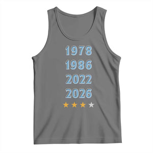 Argentina Flag Pride Soccer Tank Top 1978 1986 2022 Future Fourth Star TS12 Black Heather Print Your Wear