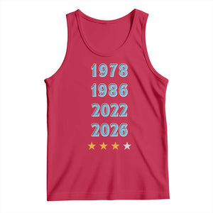 Argentina Flag Pride Soccer Tank Top 1978 1986 2022 Future Fourth Star TS12 Red Print Your Wear