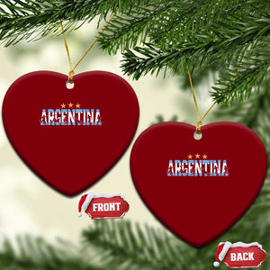 Proud Argentina Futbol Supporter National Pride Gift Ceramic Ornament TS12 Print Your Wear