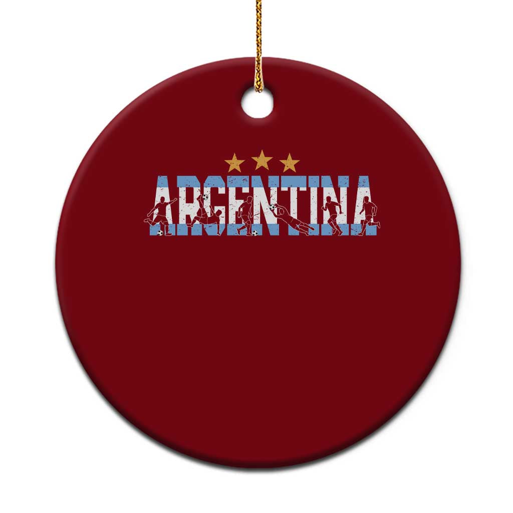 Proud Argentina Futbol Supporter National Pride Gift Ceramic Ornament TS12 1pc Red Print Your Wear